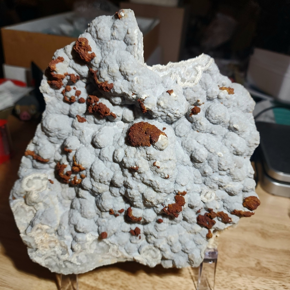 Druzy quartz with barite